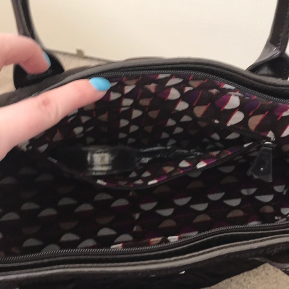 Vera Bradley Trimmed Trapeze Satchel - Large - Picture 3 of 5